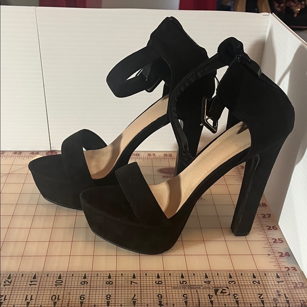 Elegant Black Women's Platform Heels